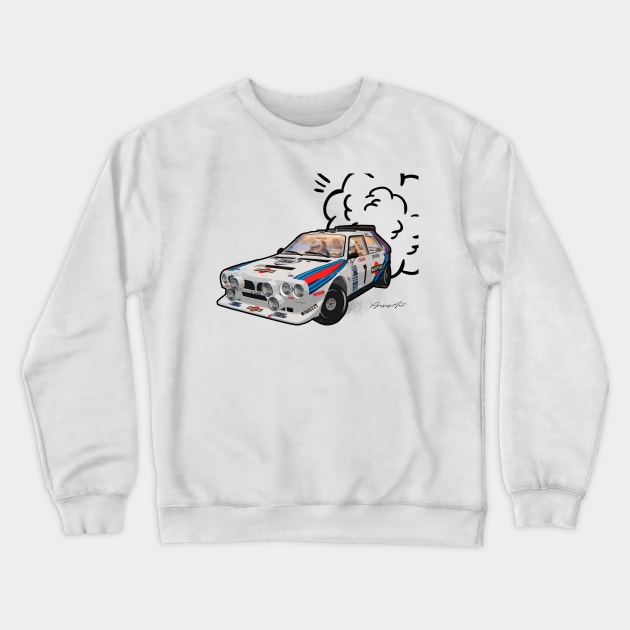 Lancia Delta S4 Crewneck Sweatshirt by PjesusArt